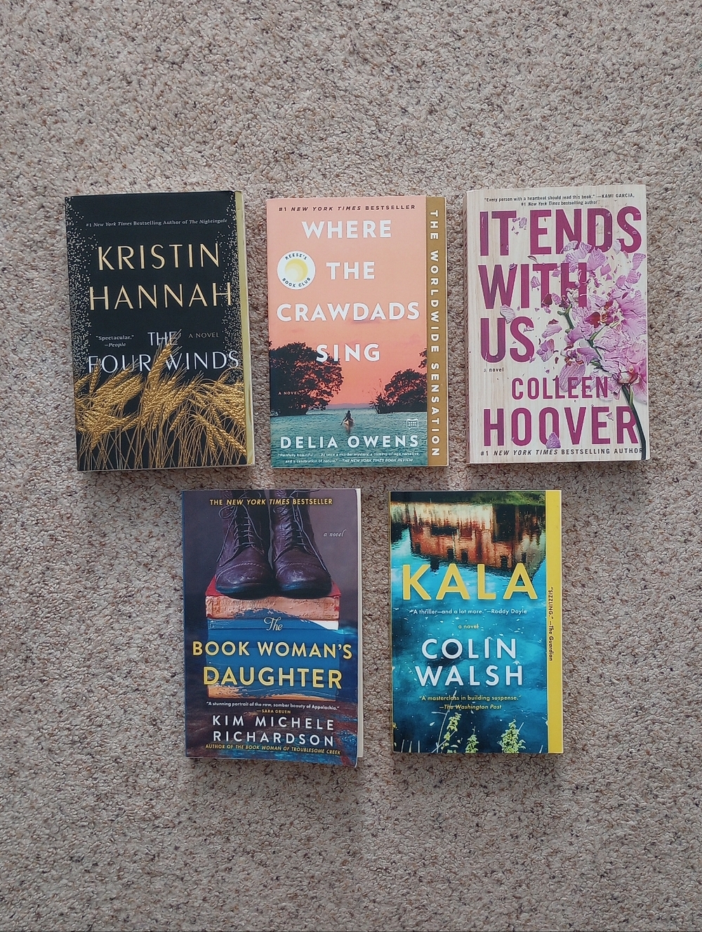 Lot Of Popular Trending Bookclub Books 5 Total Romance Suspense Pageturner Read